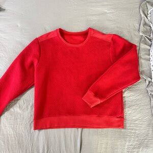 Born Primitive Bright Red Textured Crewneck Sweater